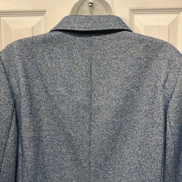 Talbots Heathered Blue Blazer with Pockets Size 10 - Picture 8 of 12